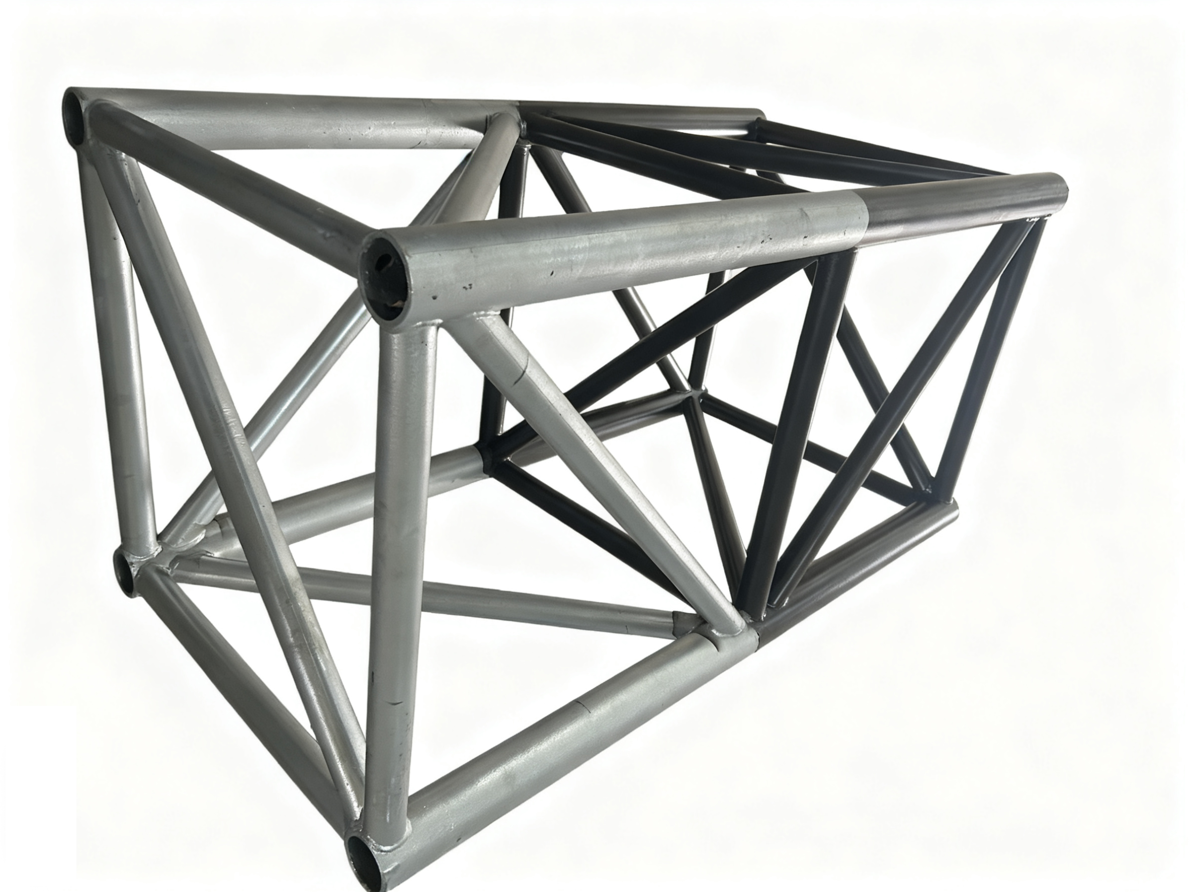 Stage Truss Steel Structure – Hot-Dip Galvanized & Matte Black Coated