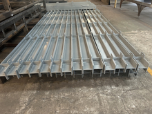 Custom Painted I-Beam Floor Rails – Heavy-Duty Steel Base Rails for Industrial Equipment